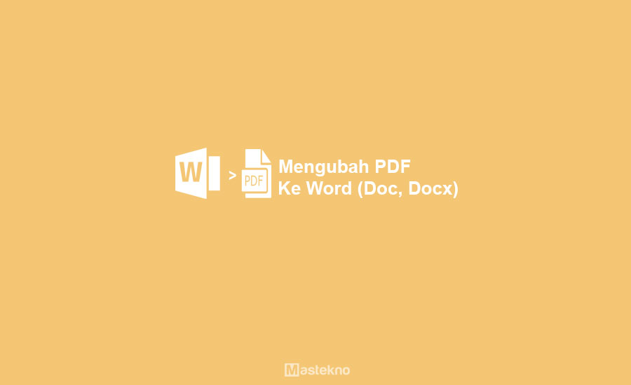 Cara Mengubah PDF ke Word